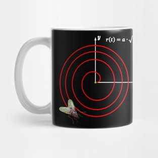 Fermatsche Spiral math fly Mug